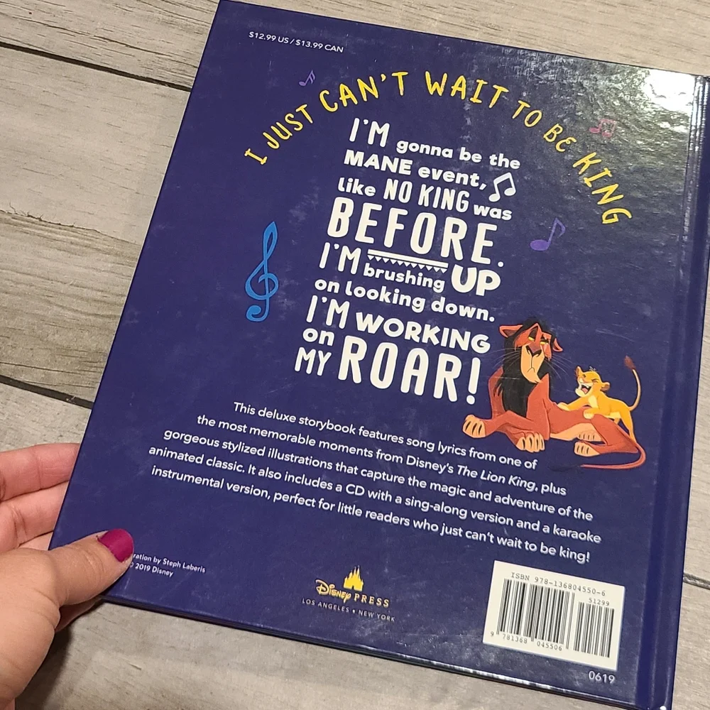🍦Lion King song book With Cd🧋